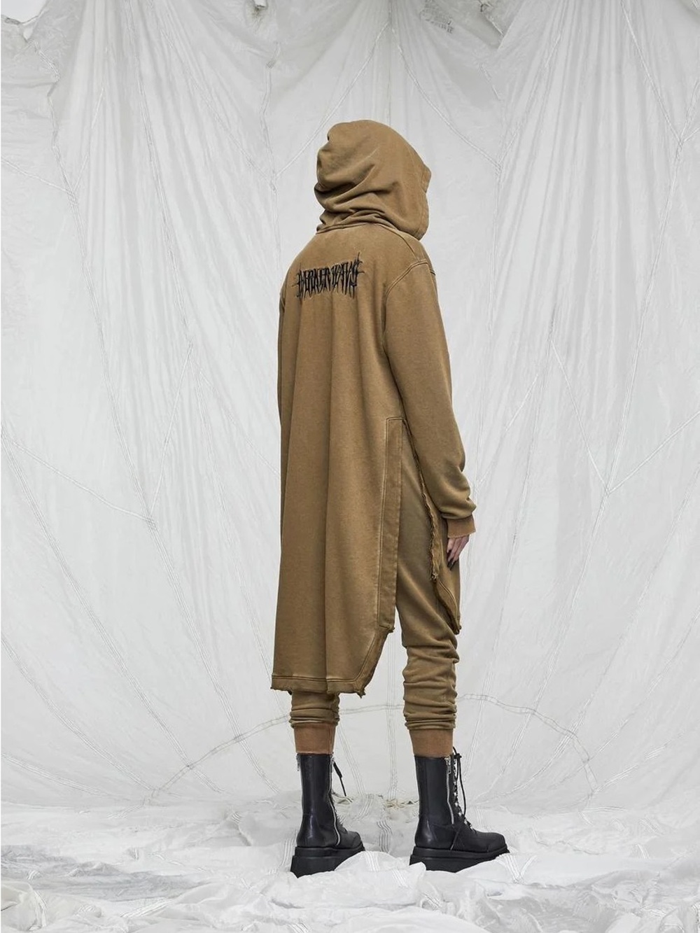ISO Darker Wavs Synth Washed Olive Zip Up Hoodie!